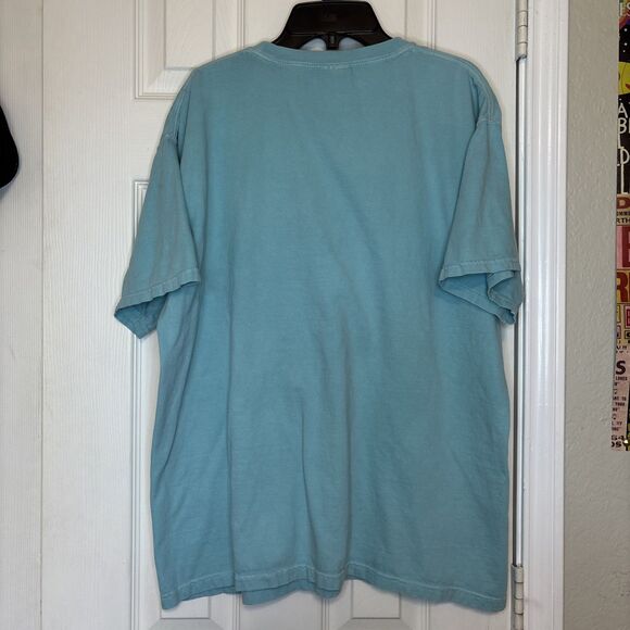 Comfort Colors Large Just One Winterfest Graphic Tee Blue Short Sleeve Cotton - Picture 4 of 5